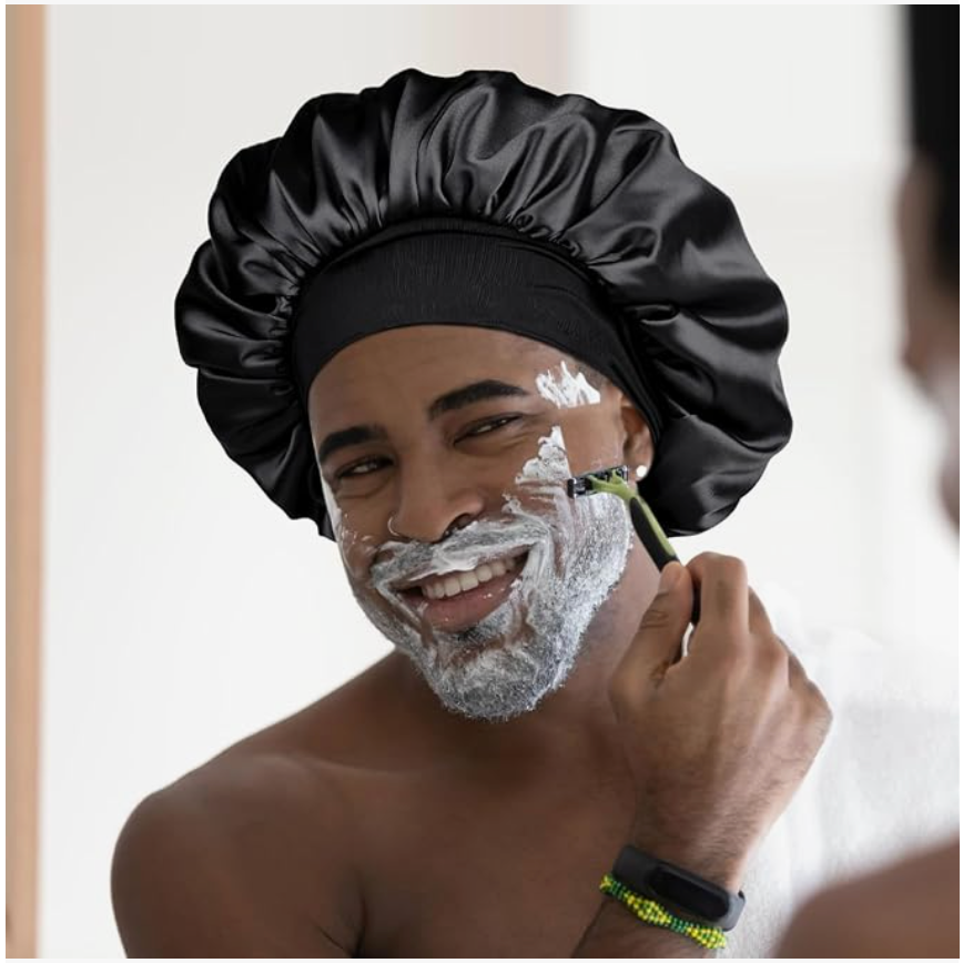 Satin Bonnet: (Black)