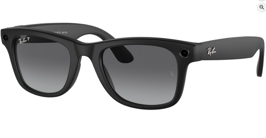 Meta Ray-Ban Glasses: Matte Black/Polarized Gradient Graphite