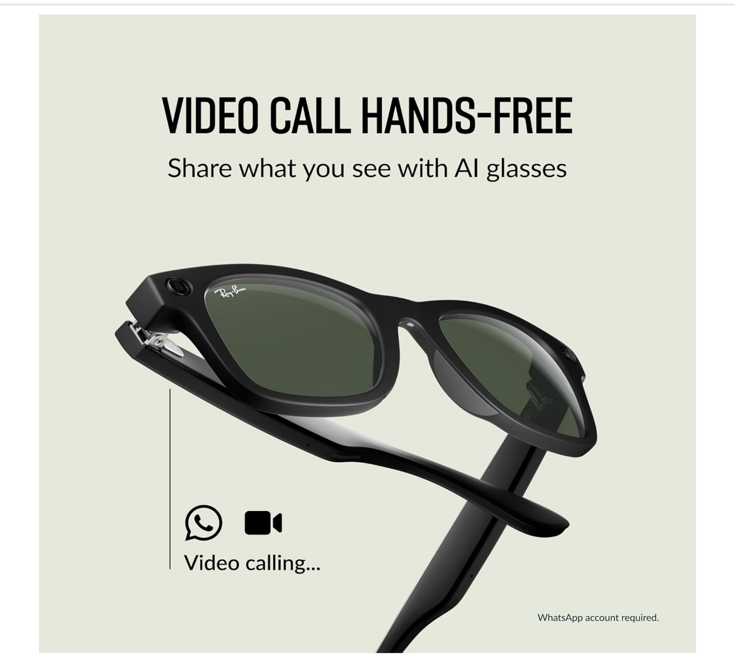 Meta Ray-Ban Glasses: Matte Black/Polarized Gradient Graphite