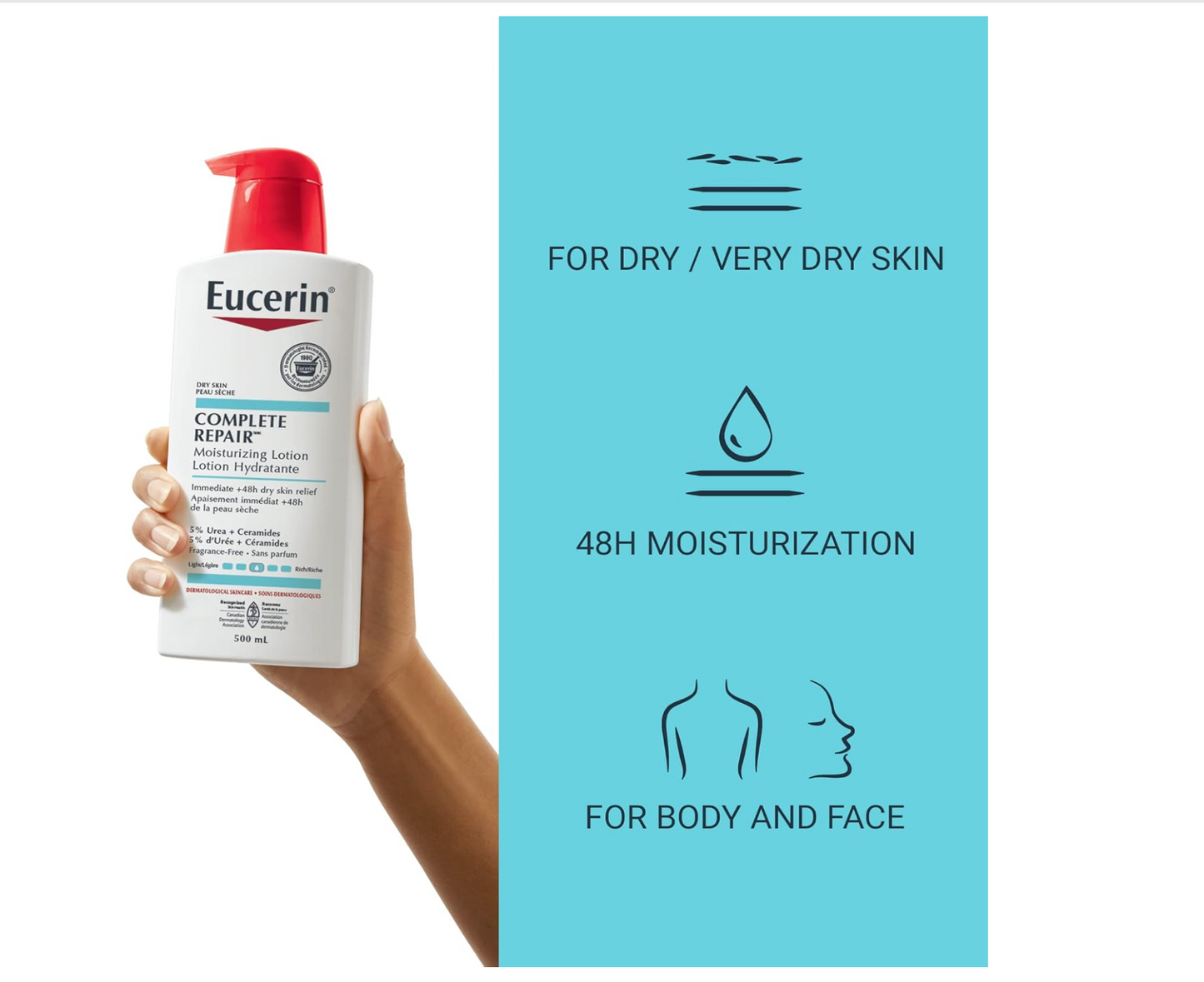 Eucerin: Complete Repair Moisturizing Lotion (Dry Skin) 500mL