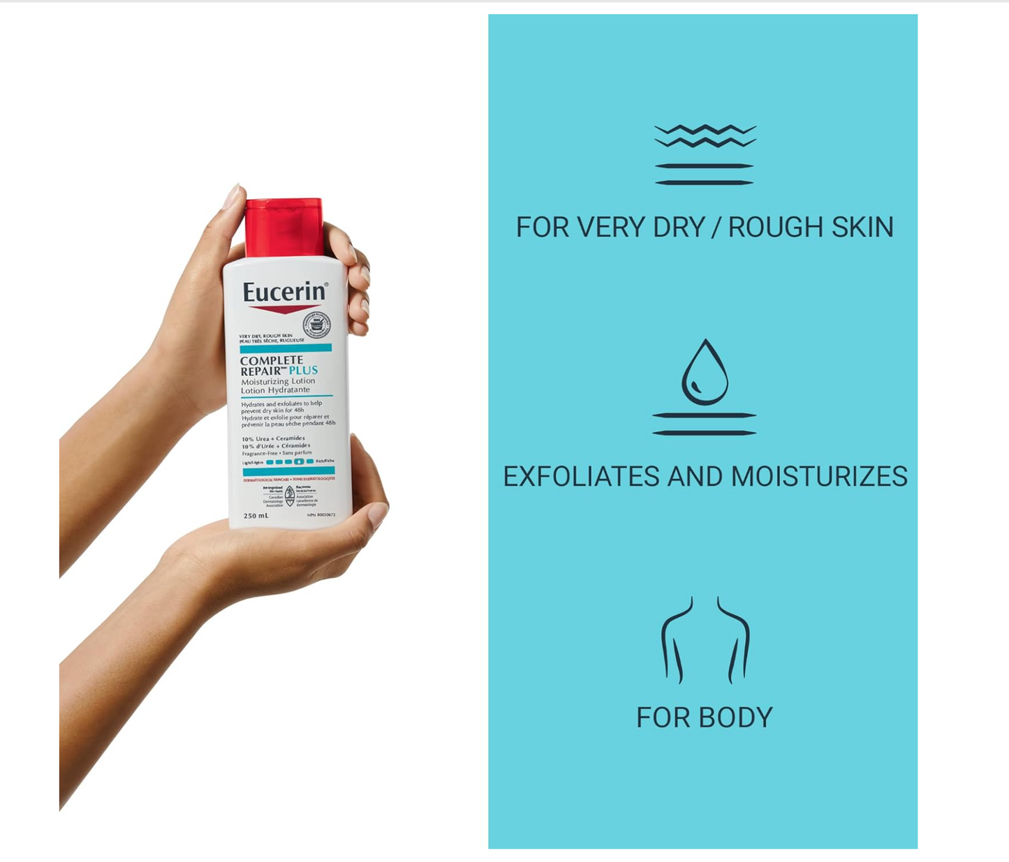 Eucerin: Complete Repair Plus Moisturizing Lotion (Very Dry, Rough Skin) 250mL