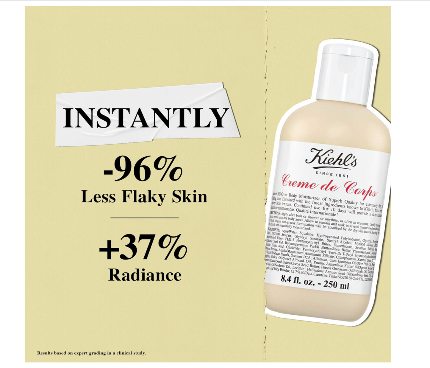 Kiehl's: Creme de Corps, Rich, Luscious Body Lotion (500ml)
