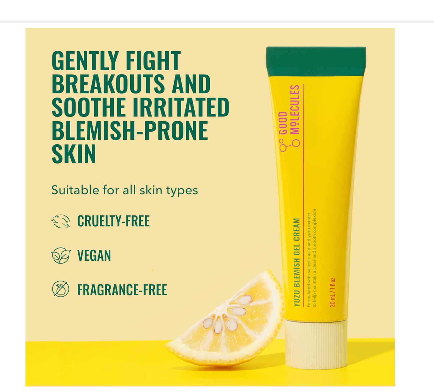 Good Molecules: Yuzu Blemish Gel Cream