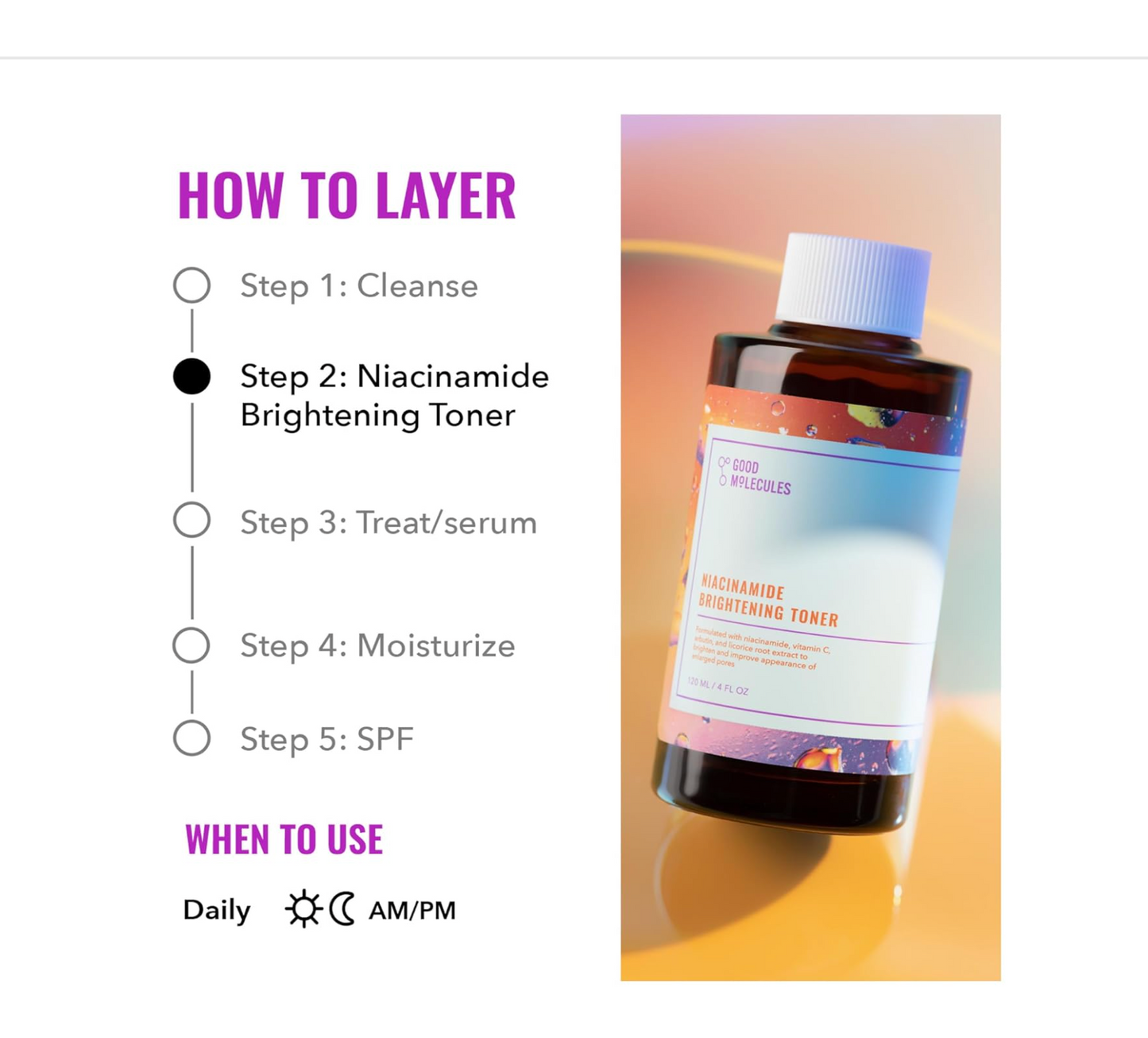 Good Molecules: Niacinamide Brightening Toner