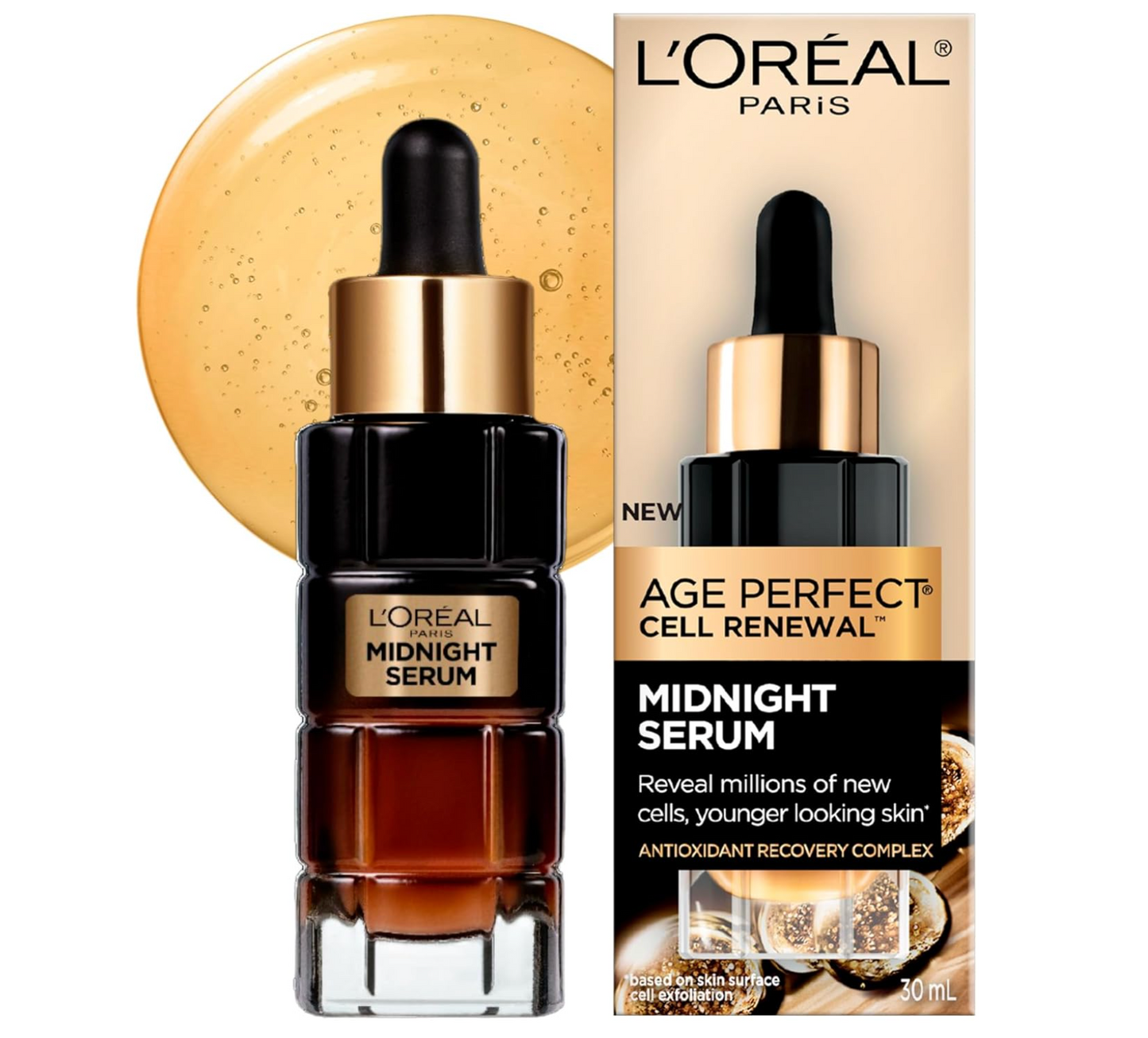L'Oréal: Age Perfect Cell Renewal Midnight Serum (Antioxidant Recovery Complex) 30mL
