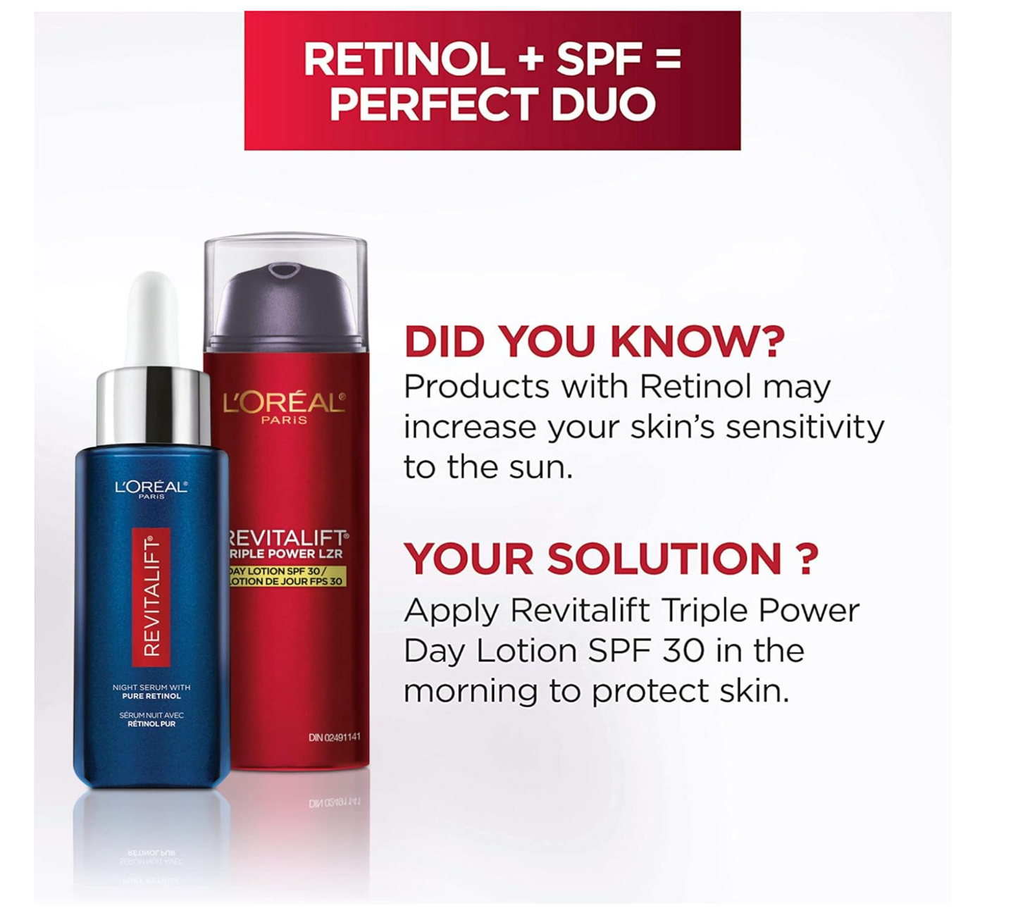 L'Oréal: Revitalift Triple Power LZR Day Lotion (Pro-Retinol + Vitamin C) 50mL