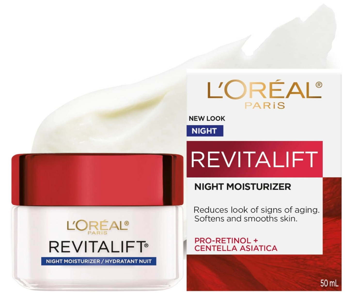 L'Oréal: Anti-Wrinkle + Firming Night Moisturizer (Pro-Retinol + Centella Asiatica) 50mL