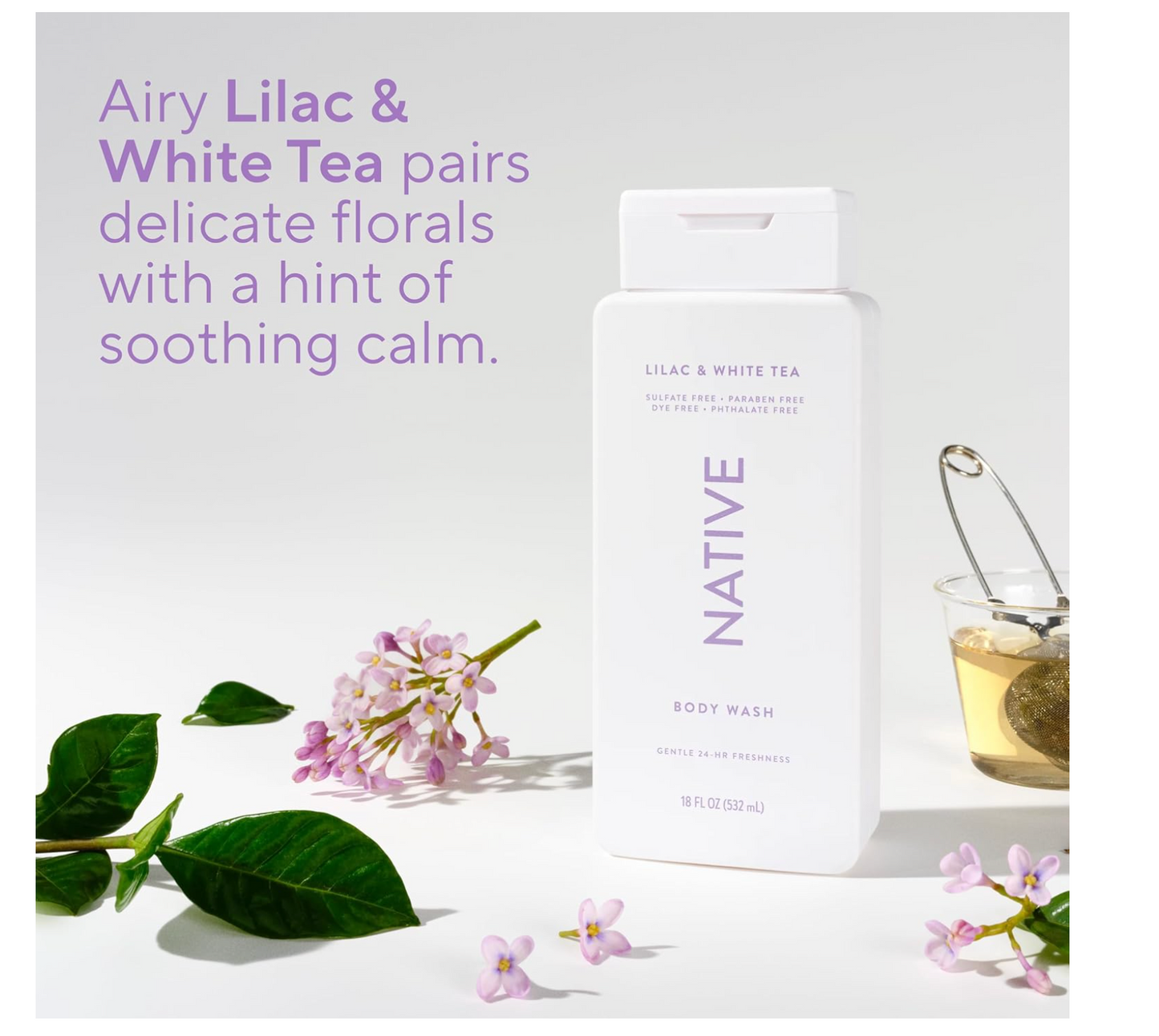 Native Body Wash: Lilac & White Tea