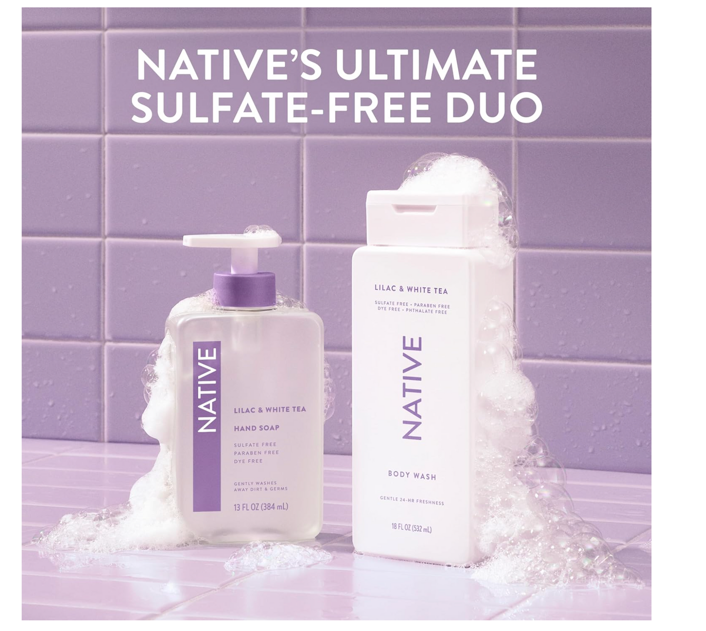 Native Body Wash: Lilac & White Tea