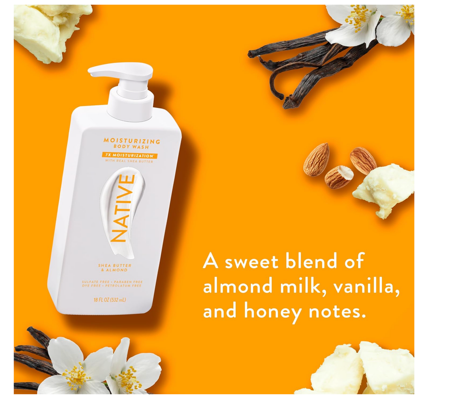 Native Body Wash: Shea Butter & Almond