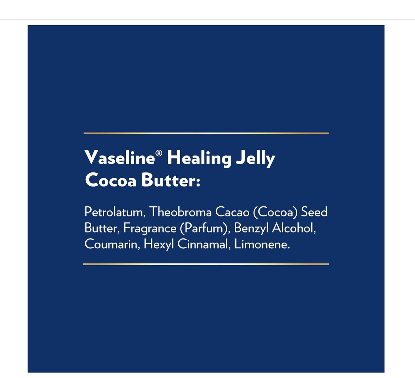 Vaseline: Cocoa Butter Healing Jelly (212g)