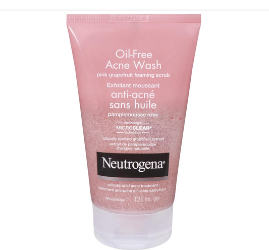 Neutrogena - Oil-Free Acne Wash (Pink Grapefruit Scrub 125 mL)
