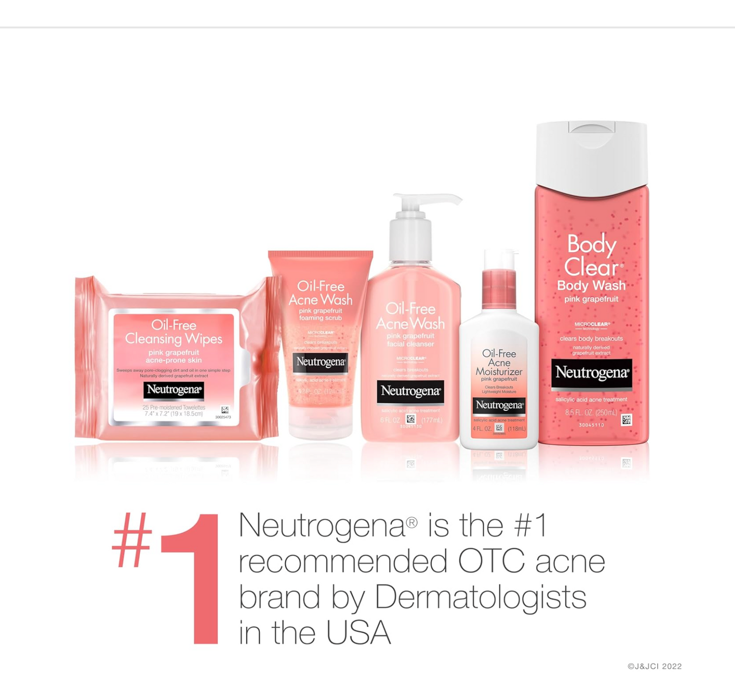 Neutrogena - Oil-Free Acne Wash (Pink Grapefruit Scrub 125 mL)