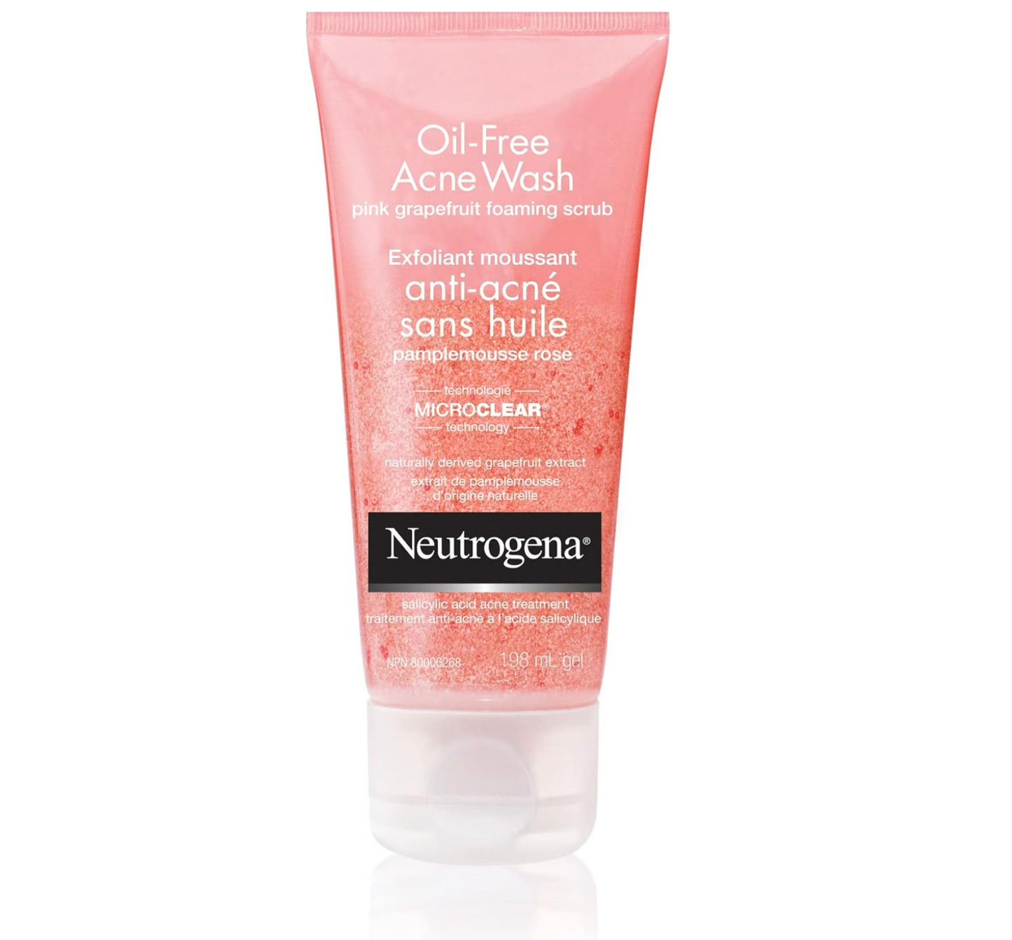 Neutrogena - Oil-Free Acne Wash (Pink Grapefruit Scrub 198 mL)