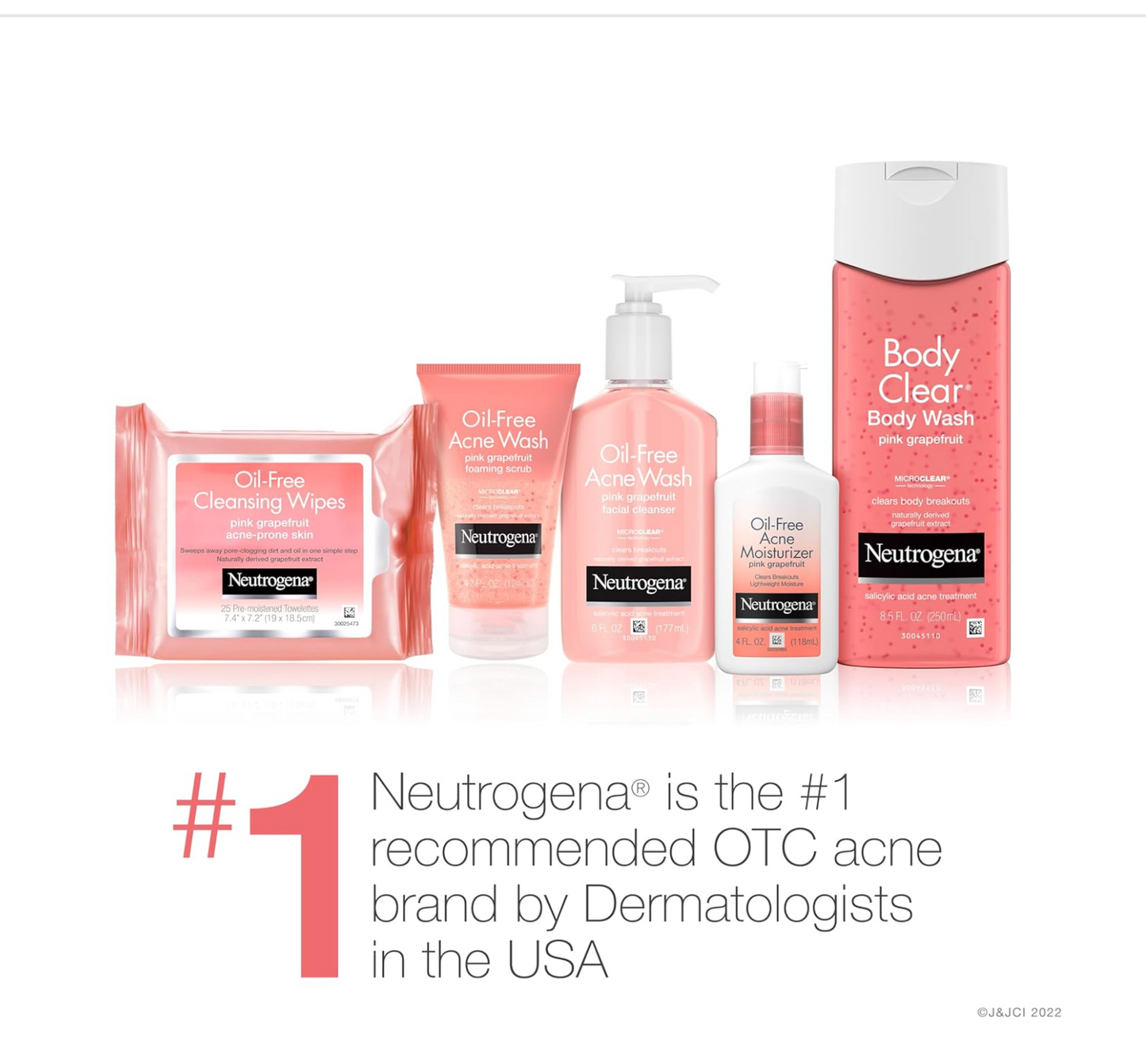 Neutrogena - Oil-Free Acne Wash (Pink Grapefruit Scrub 198 mL)