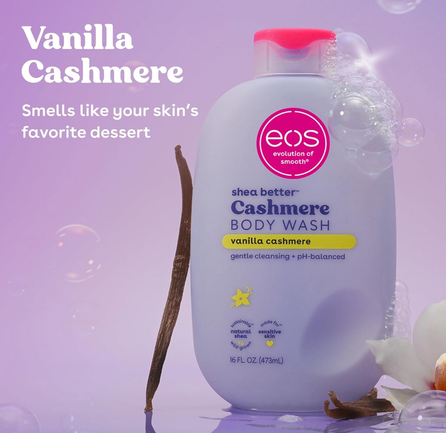 EOS: Shea Better Body Wash, Vanilla Cashmere, 16 fl oz