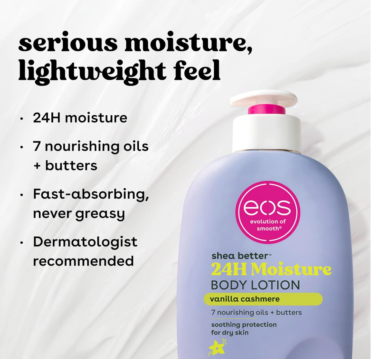 EOS: Shea Better Body Lotion, Vanilla Cashmere, 16 fl oz