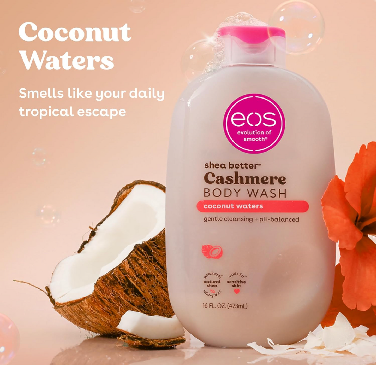 EOS: Shea Better Body Wash, Coconut Waters, 16 fl oz