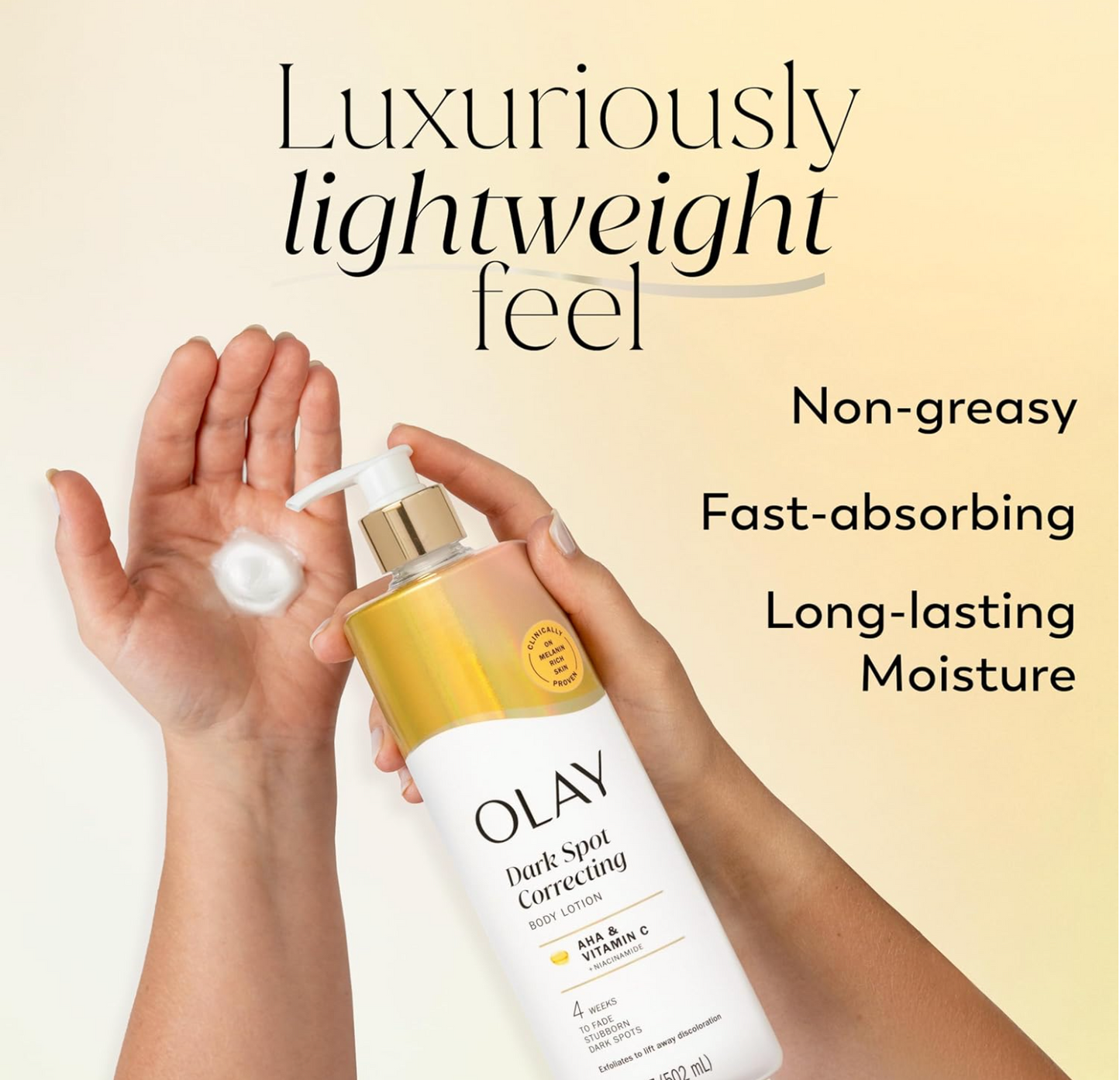 Olay Body Lotion: Tone Enhancing with AHA Serum (502mL)