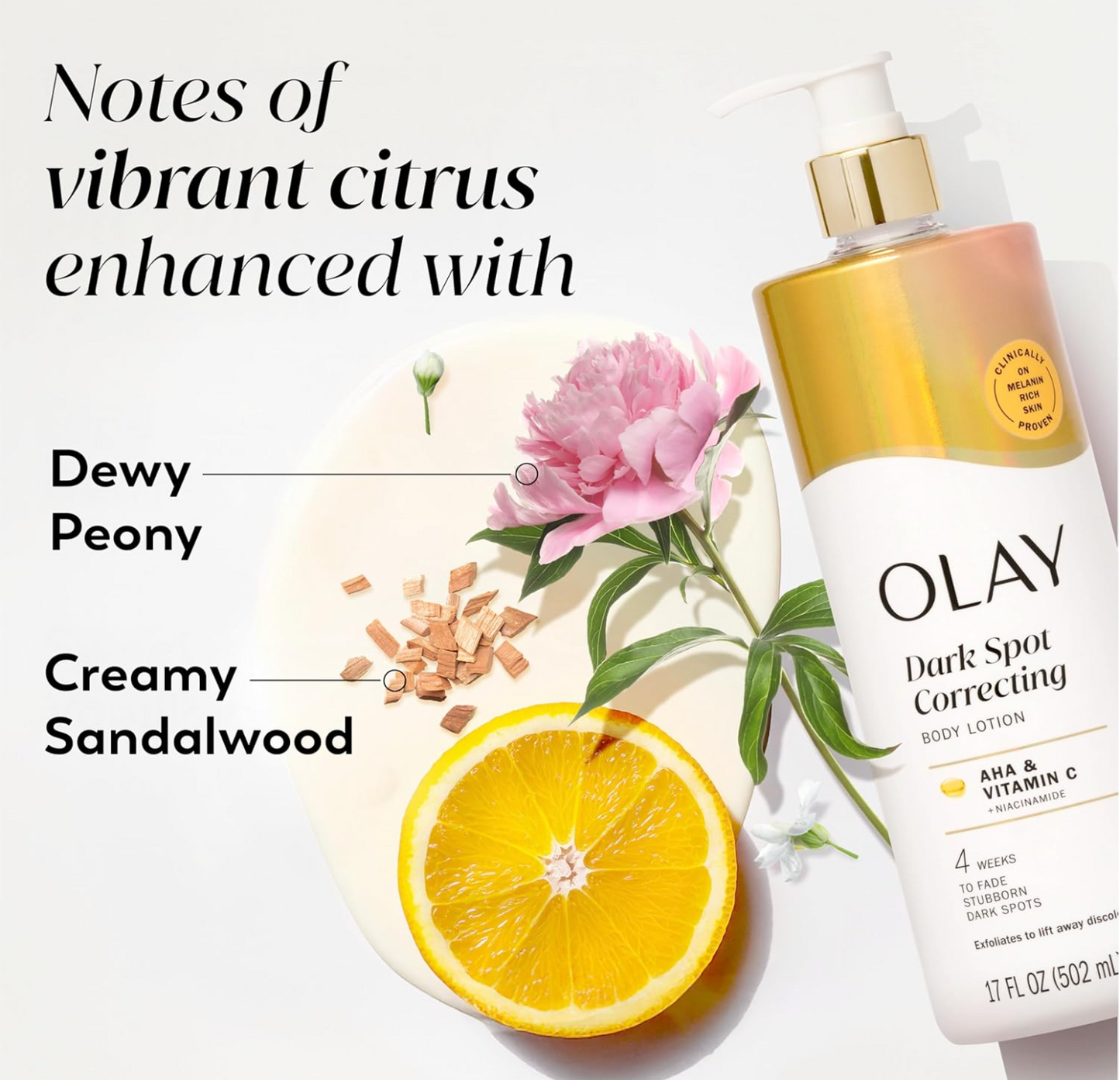 Olay Body Lotion: Tone Enhancing with AHA Serum (502mL)