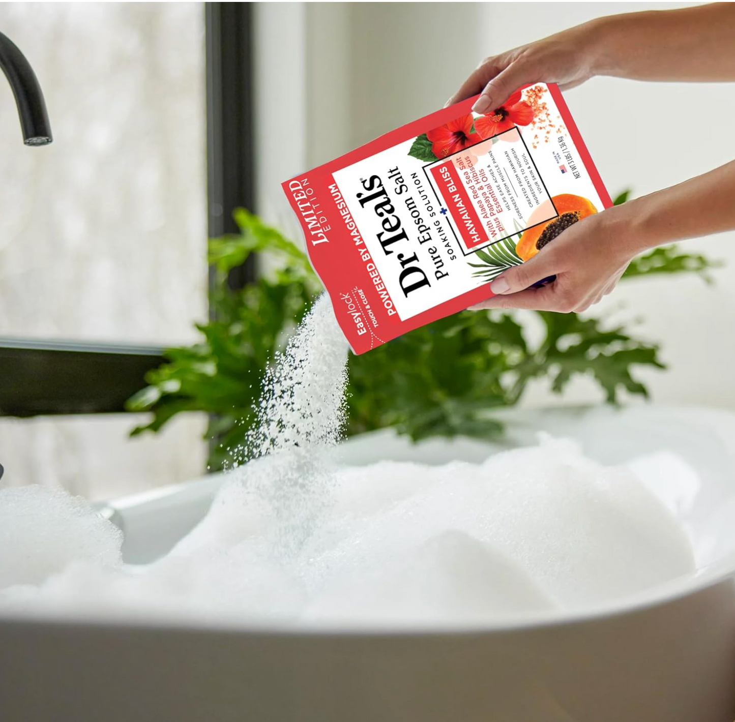 Dr Teal's: Pure Epsom Mineral Soak with Hawaiian Bliss (3lbs)