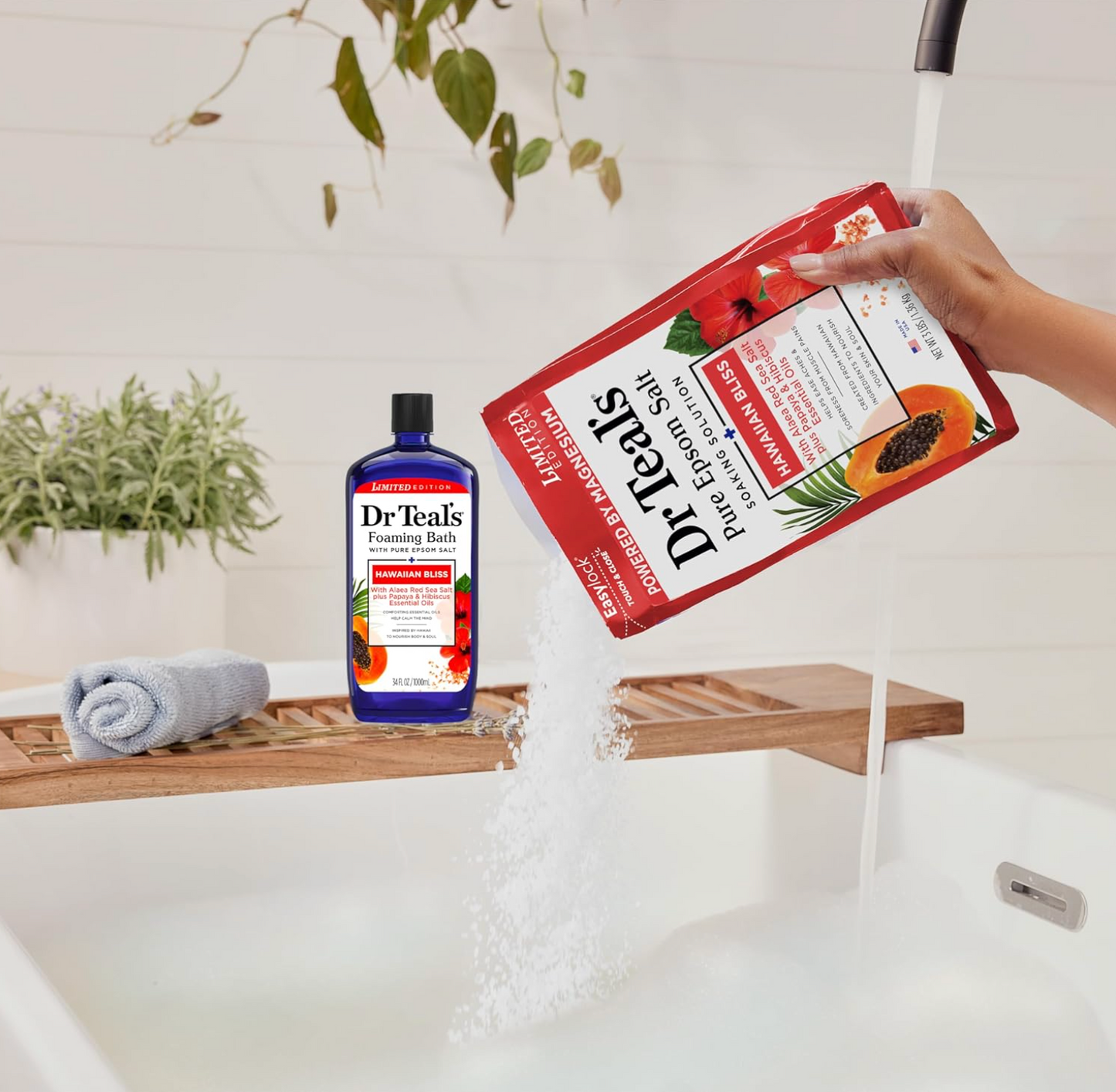 Dr Teal's: Pure Epsom Mineral Soak with Hawaiian Bliss (3lbs)