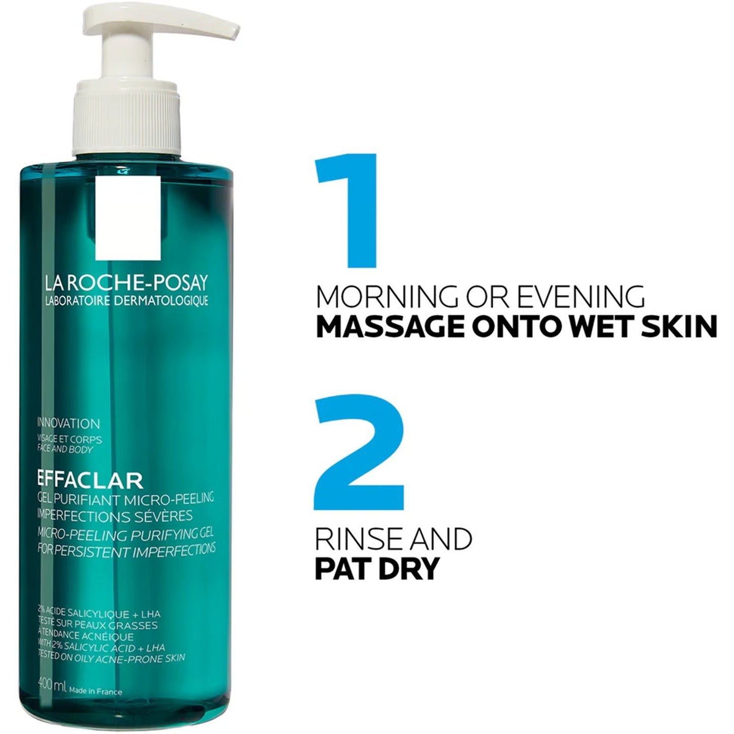 La Roche Posay: Effaclar Micro-Peeling Gel Cleanser (400mL)